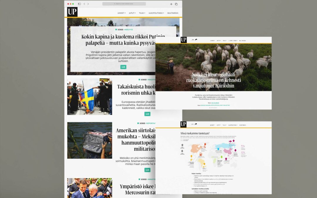 Making a website out of an award-winning magazine design – Ulkopolitiikka.fi